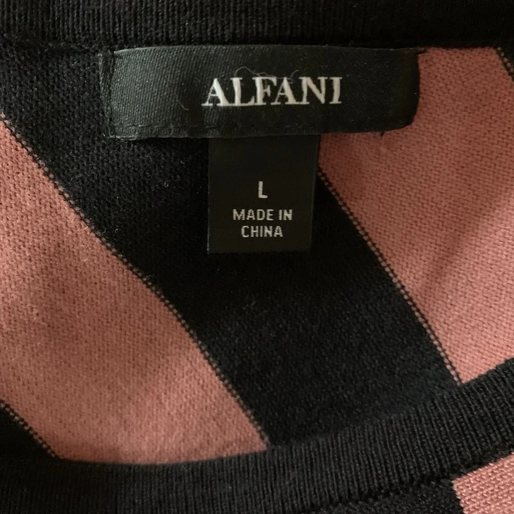 Alfani striped asymmetric